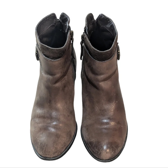 FRANCO SARTO Huntress Cognac Brown ankle bootie size 8 - Picture 3 of 10